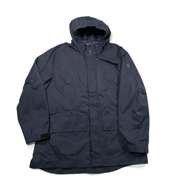 Polo Ralph Lauren Jacket Twill Hooded Coat Mens XXL Blue NWT